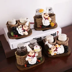 Lovely Chef Pepper Shaker Resin Handicraft Ornaments