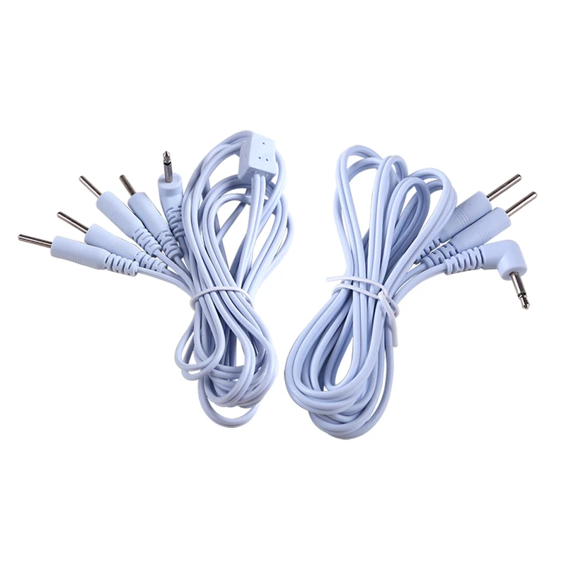 Electrode Lead For Muscle Stimulator Electrode Gloves Tens Acupuncture Electric Shock Wires Cable Electrotherapy Massage Therapy