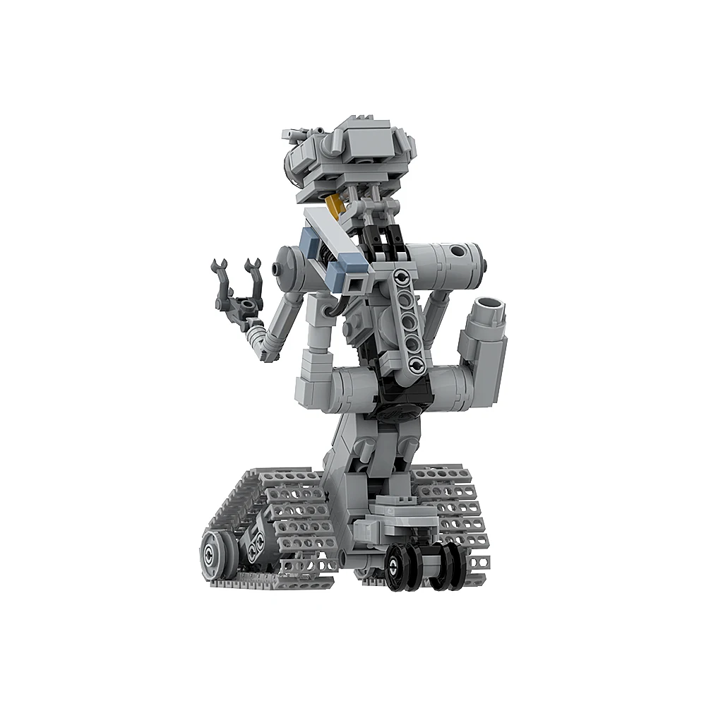 MOC Shorted-Circuits Model Bricks Military Robot Johnnyed 5 Building Blocks Creative Assembly Toy Children\'s Christmas Gift