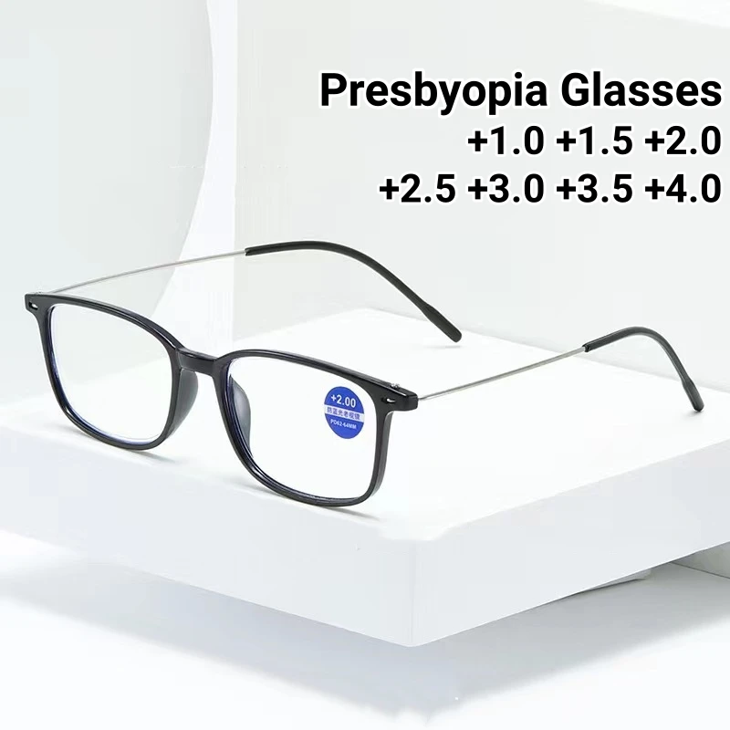 

New Fashion Anti-Blue Light Reading Glasses Women Men Optical Computer Glasses Presbyopia Ultra Light High-definition Eyewear