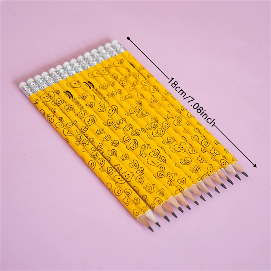 12/24/36Pcs Eraser-Topped, Pre-Sharpened HB Pencils,Suitable For School Office, Students To Painting, Sketch