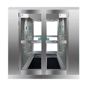 Cleanroom Modular High Quality Stainless Steel Double Automatic Sliding Door Air Shower Sterilization
