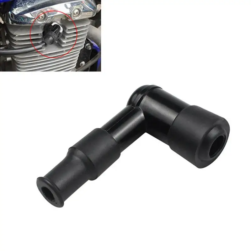 Black Motorcycle Spark Plug Cap Black Flash Spark Plug Cap Motorcycle Accessories User-Friendly Spark Plug Cap for Motorcycle