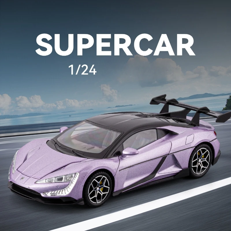 

1:24 Look At U9 Новая энергетическая модель спортивного автомобиля из сплава, звук, свет, металлическая игрушка, коллекция автомобилей, миниатюрный подарок бойфренду Voiture