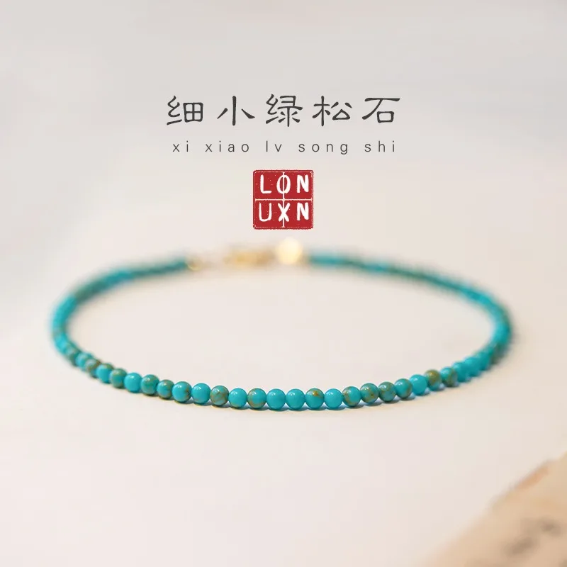 

High Quality Unique Vintage BOHO Turquoise Gemstones Natural Stones Beaded 14K Gold Filled Beads Bracelets Women Fine Jewelry