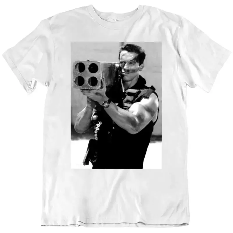 Cult Classic Commando Missile Launcher Action Movie Fan v3 T Shirt