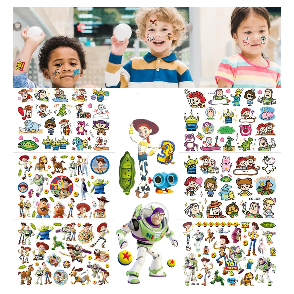

Toy Story Tattoo Stickers Party Favor Gifts Children's Birthday Souvenirs Wedding Supplies Toy Goodie Bag Fillers Children toys
