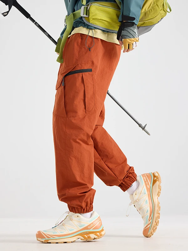 2026 New Outdoor Workwear Style Trousers for Couples with Multiple Pockets Casual Sports Windproof Pants Trendy Brand Nylon F...