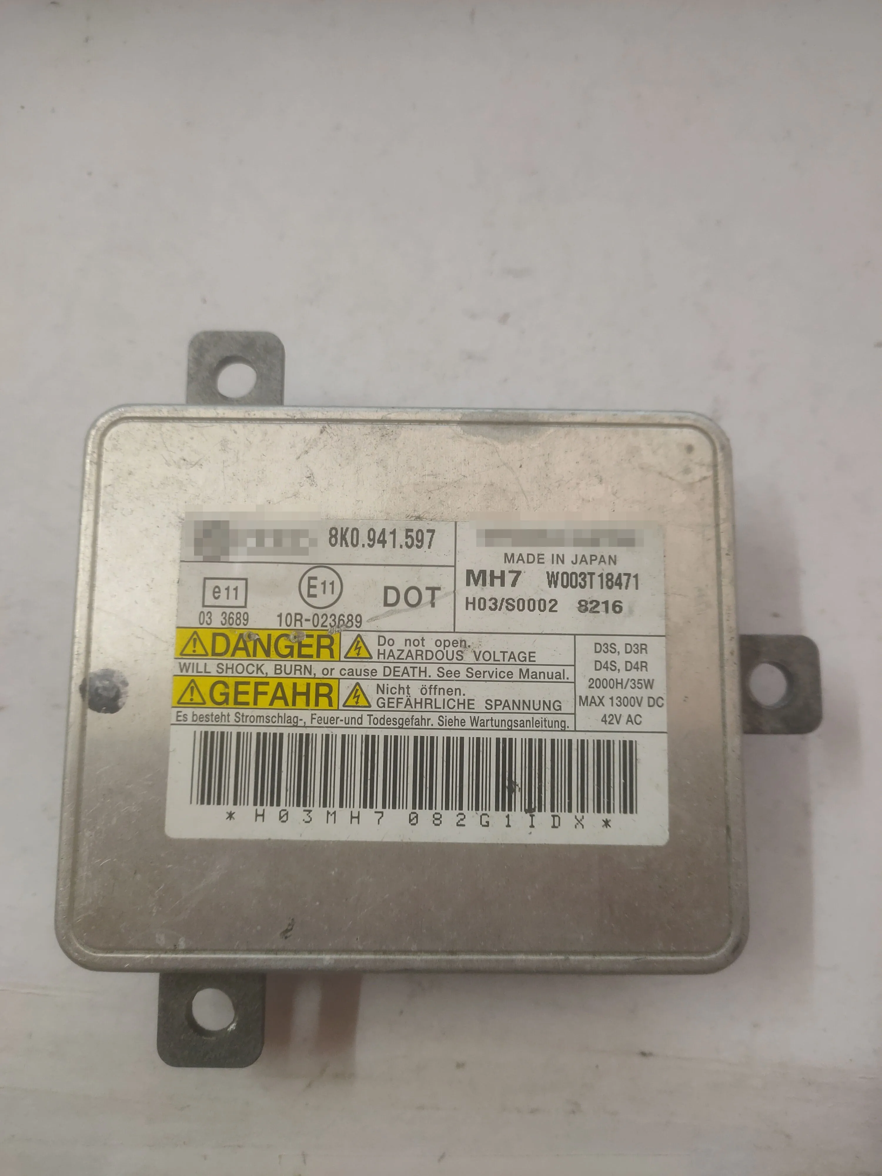 

8K0941597 suitable for Audi A1A3A4LA6LA8 Phaeton Tiguan Touareg headlight high-voltage package headlight stabilizer