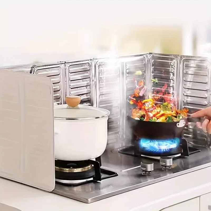Deflector de aceite antisalpicaduras, barrera de aceite, caja de cocina, productos de aislamiento térmico para estufas de gas, estufa para freír tapa sarten