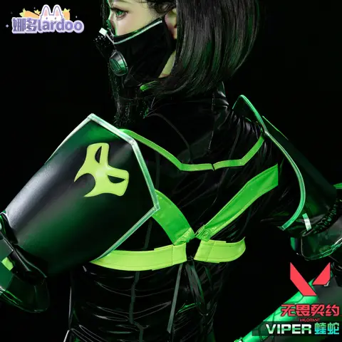 Jogo valorant viper cosplay traje uniforme halloween carnaval festa de natal jogar papel roupas