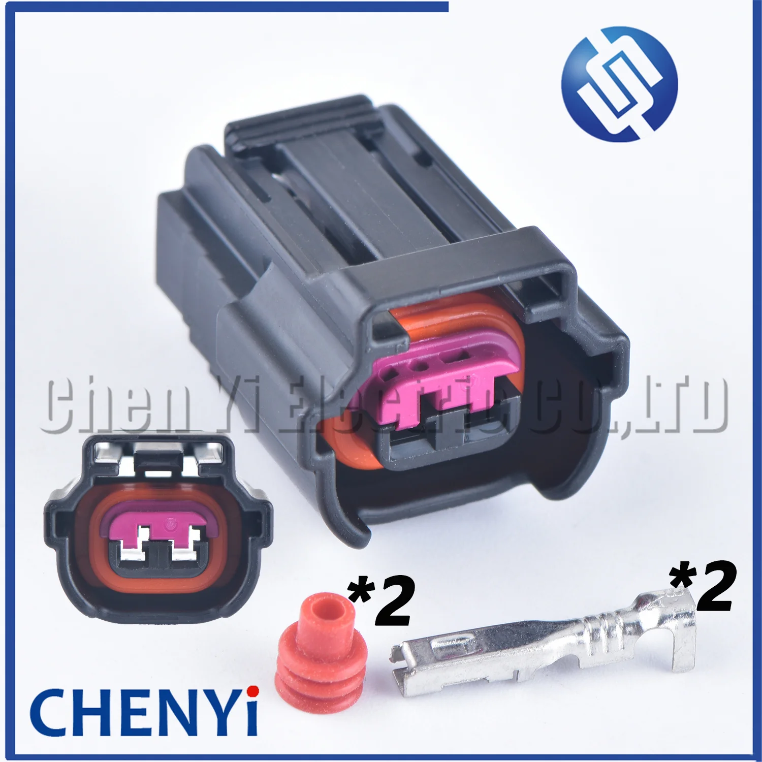 2 Pin car waterproof connector female Injector plug 8E0 973 722 8E0973722 For Bora Lavida Passat Sagitar Polo A6 A4 Q7 6189-6872