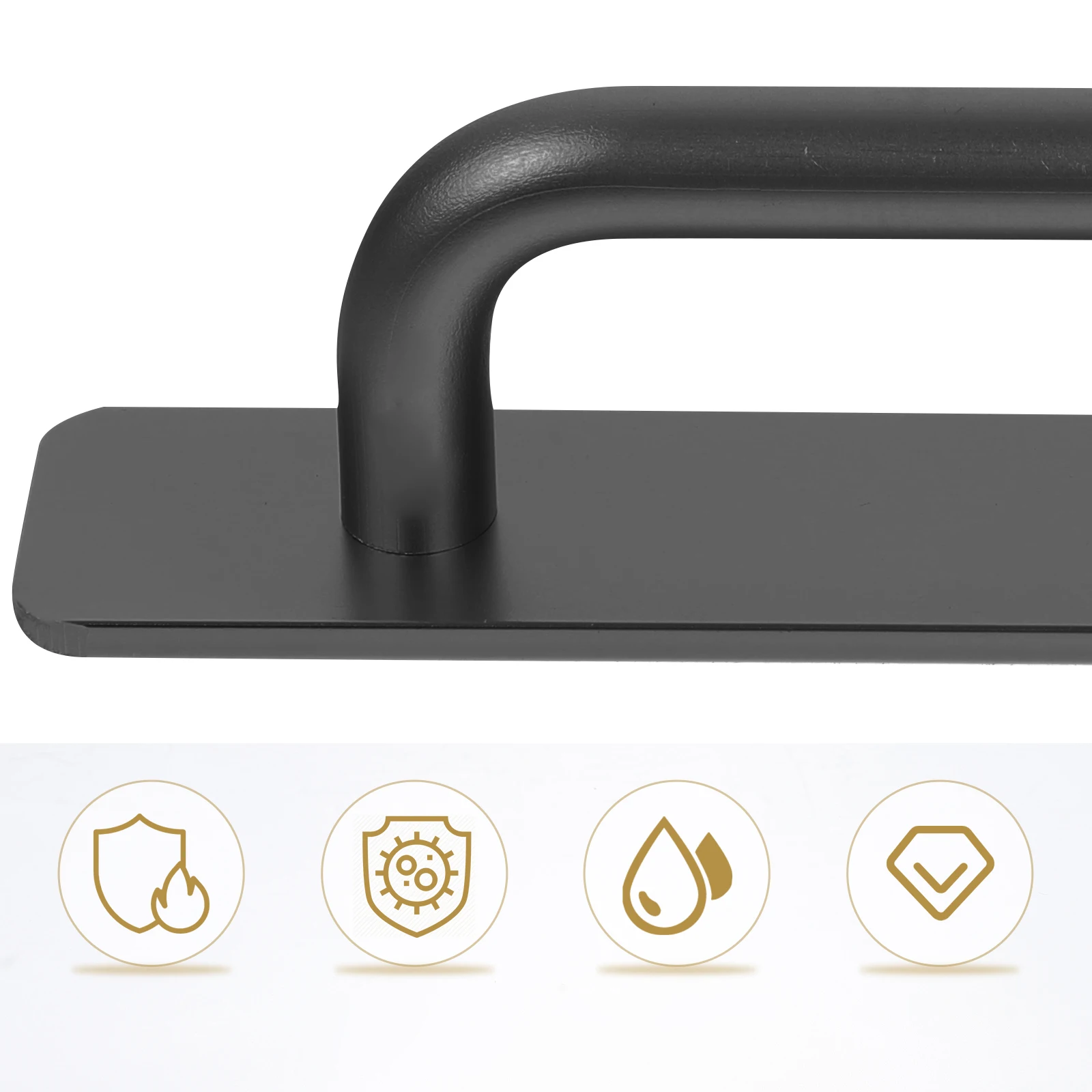 

2pcs Aluminum Alloy Cabinet Handles Drawer Door Pulls Wardrobe Stick On Barn Sliding Furniture Handles Durable Easy Install Push