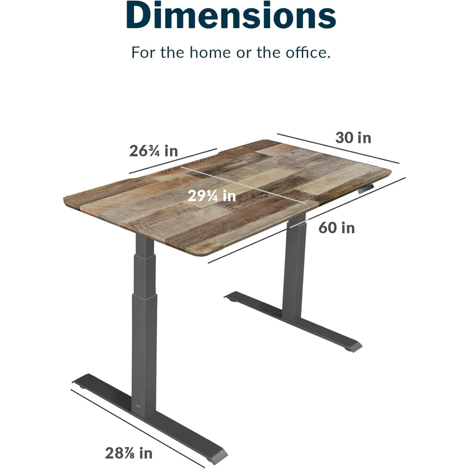 US Electric Standing Desk - 60x30Adjustable Height Stand Up Desk - Dual Motor with Memory Presets, Stable