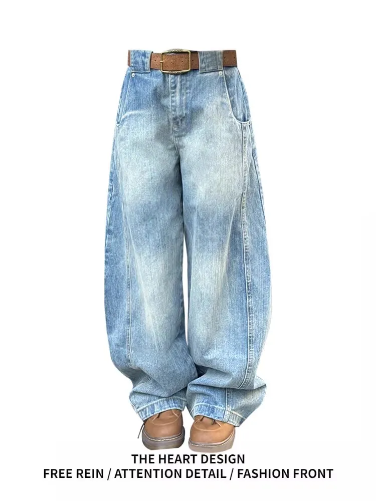 Wide Leg Pants Blue Formal Womens Summer Mesh Flowy Drawstrings Adjustable Spandex Lightweight Quick-Drying Kawaii Youth Cute OL