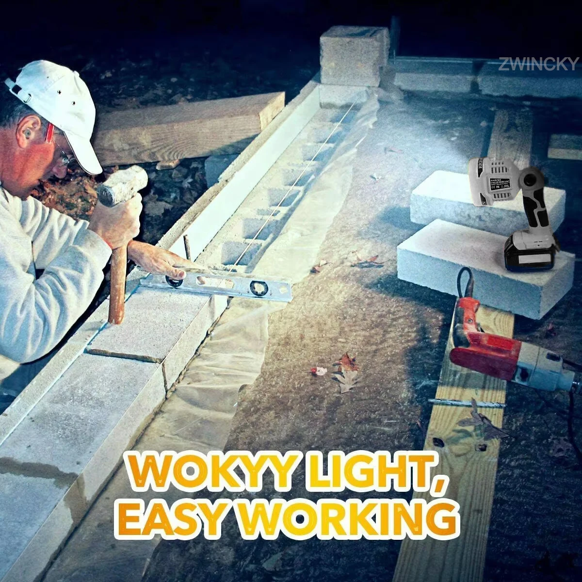 Work Light LED Lamp For Dewal 3W/12W 18V DCB140 DCB200 Lithium Battery With Dual USB Outdoor Flashlight Emergency Light flash