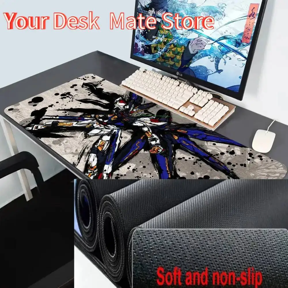 

Anime G-GUNDAMes mouse pad Gaming Locking Edge Big Computer Gamer Large Rubber Art game teclado Mousepad Laptop Desk manga Mat