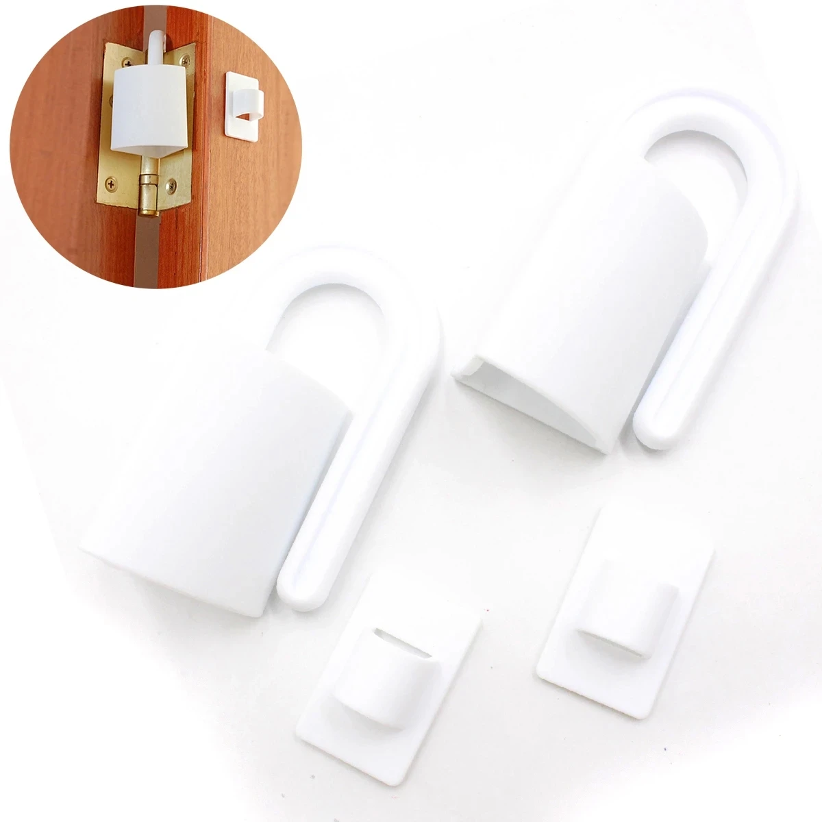 5pcs Door Stopper Baby Safety Door Lock Door Stops Hinge Anti Pinch Hand Kids Children Finger Protector