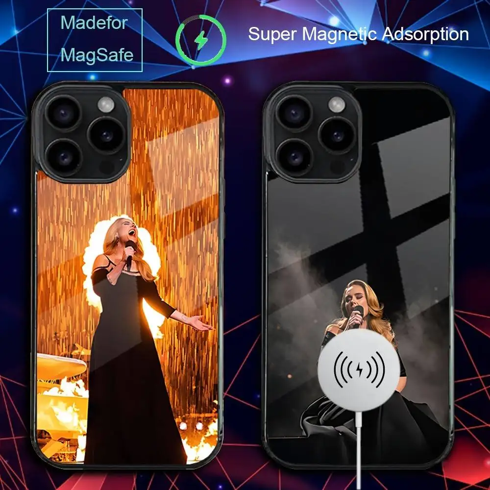 

Singer A-AdeleS Phone Case For iPhone 17,16,15,14,13,12,11,Pro,Max,Plus,Mini,SE4,E Magnetic Magsafe Wireless Charging