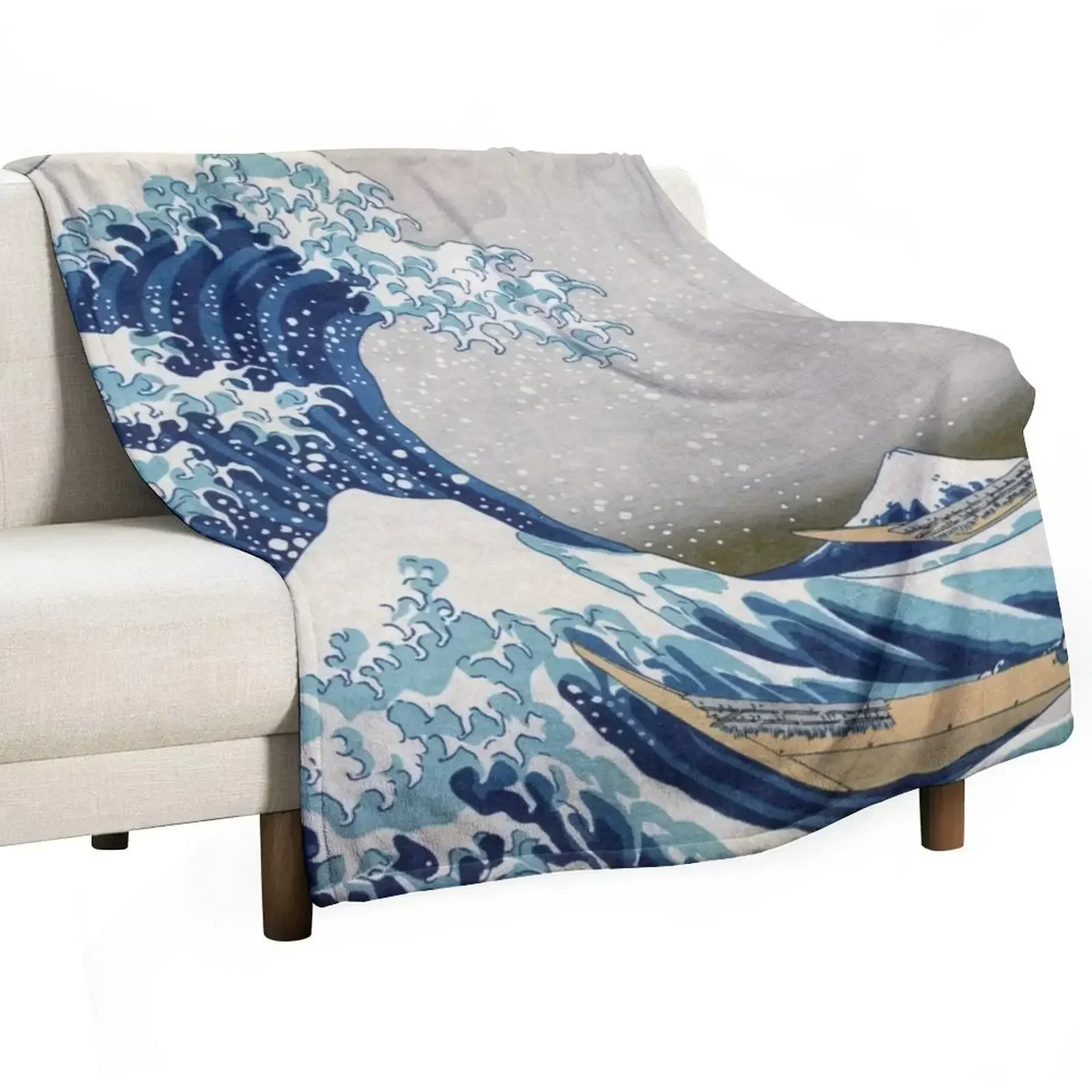 Under the Wave off Kanagawa - The Great Wave - Katsushika Hokusai Gooi deken Luxe St Luxe dekens