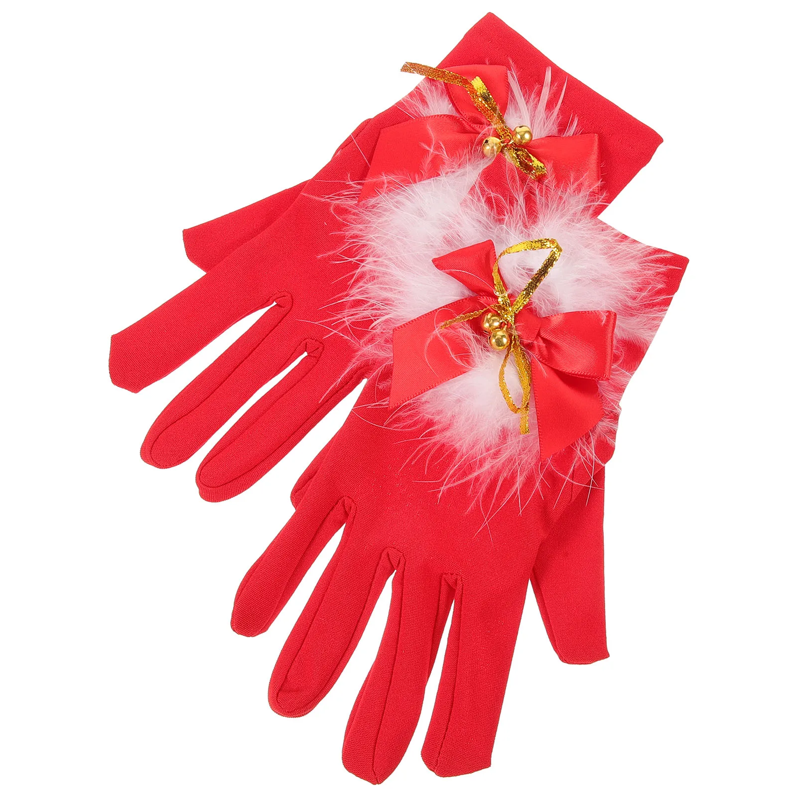 

Christmas Gloves ry Women for Winter Cute Performance Fabric Short Costume Chritmas 's