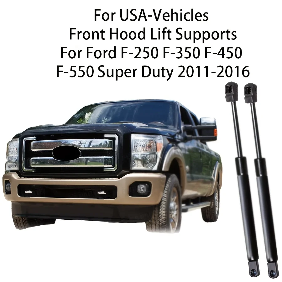 

2 шт. передних амортизаторов капота (пружины, стойки) для Ford F-250 F-350 F-450 F-550 Super Duty 2011-2016