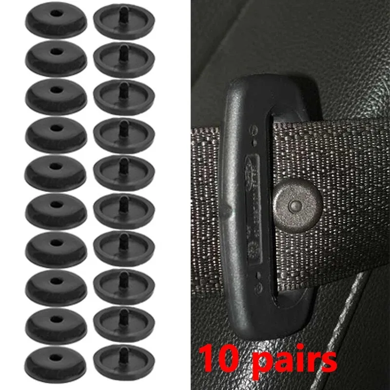 Universal Car Seat Belt Stopper Fixed Button Safety Belt Positioning Anti-skid Button Pick Head Anti-skid Clip Car Accessories