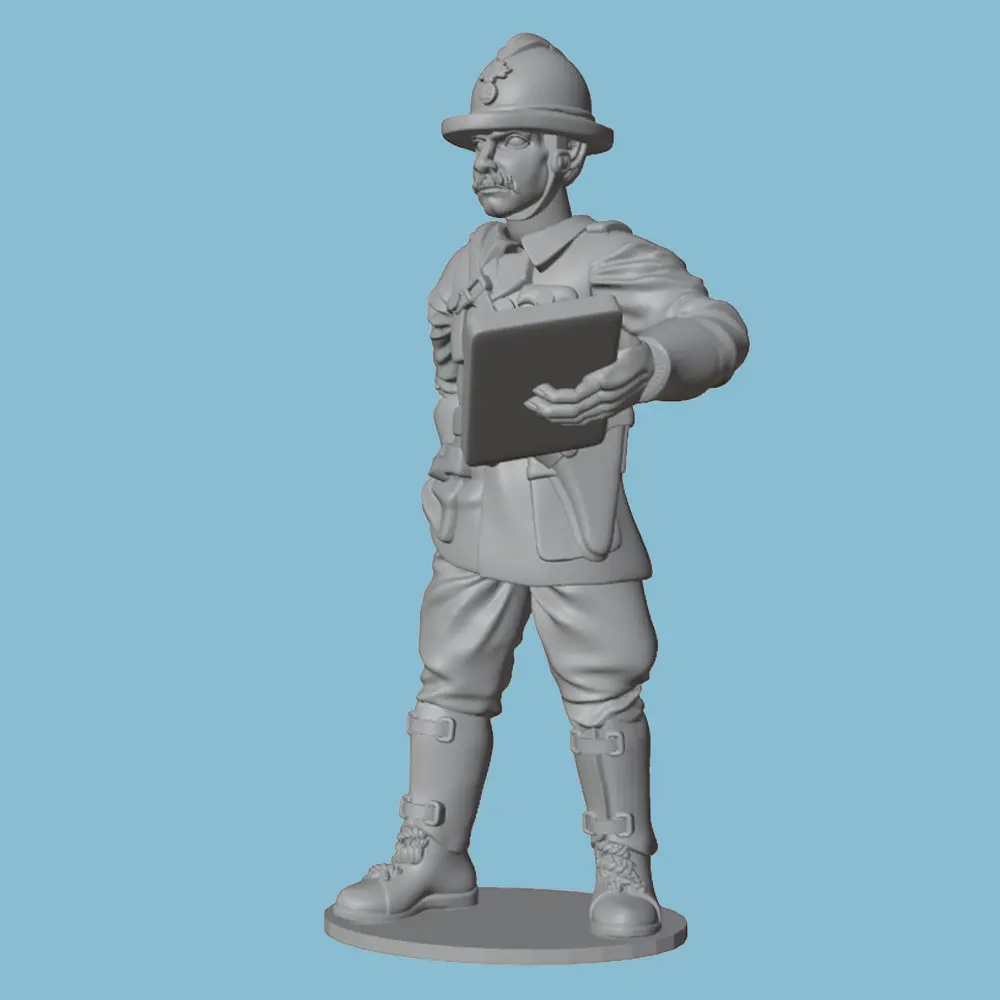 Figura de resina sargento sin pintar para juegos rol y coleccionismo - imagen 5