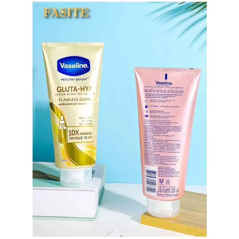 Vaseline Night Whitening Repair Body Lotion Moisturizing Glutathione Niacinamide Whitening Artifact Improves Dry Skin 330ml