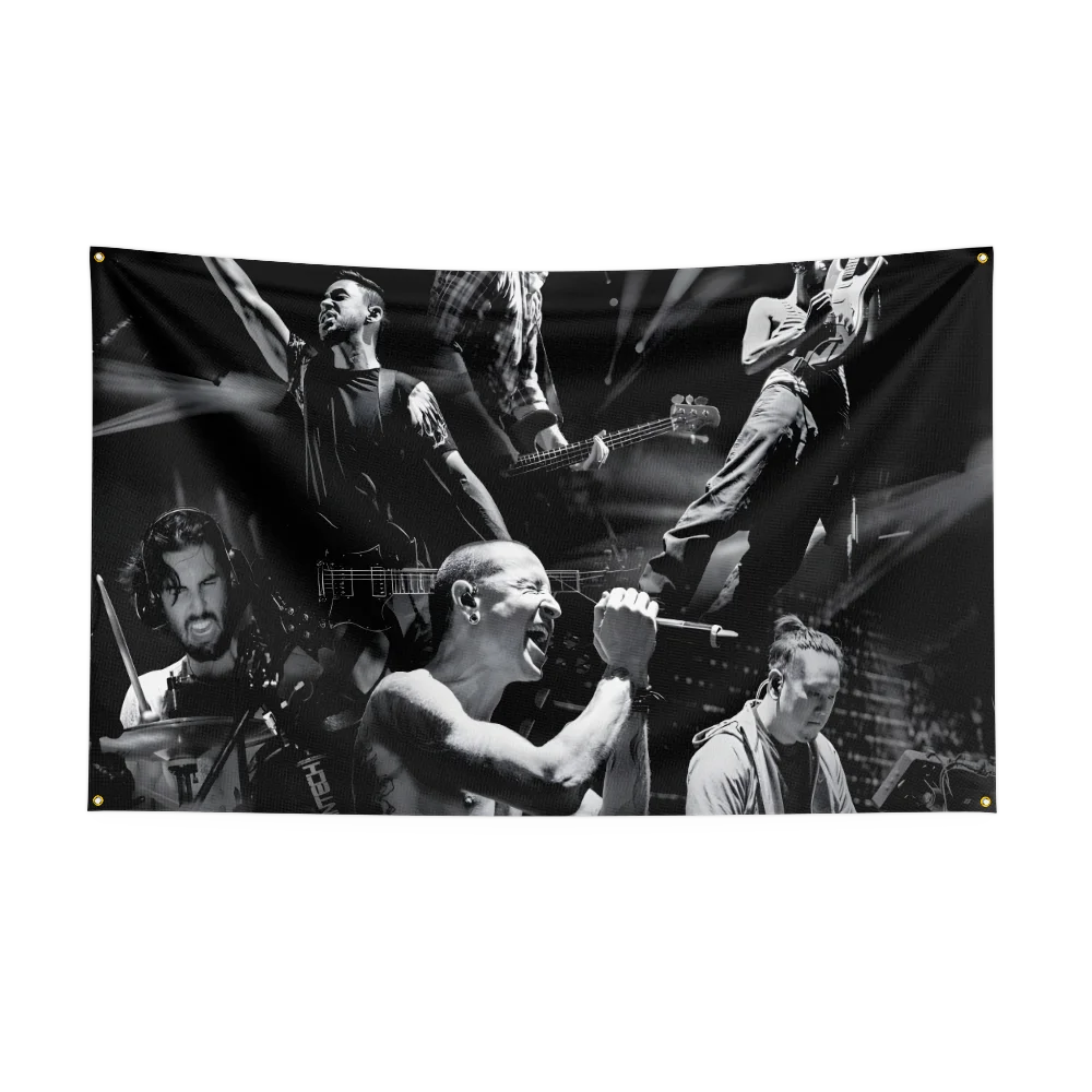 3x5 FT L-Lin-kin-Park Music Band Flag Custom Flags Wall Hanging Tapestry Outdoor Garage Room Decor flag Background Blanket