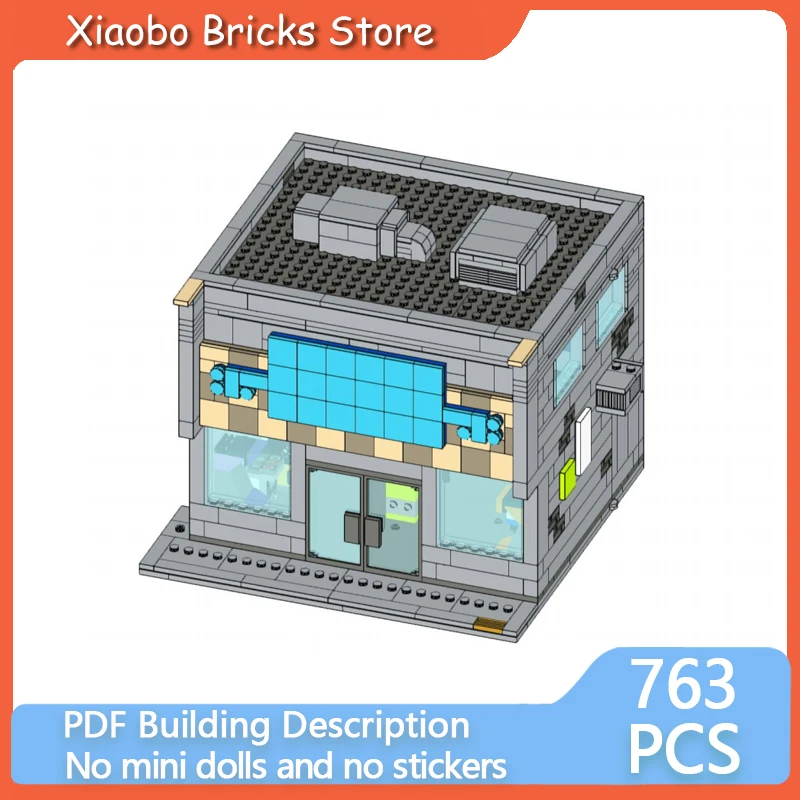 Popular Movie Model MOC Building Bricks Springfield Game Console Room Modular Technology Gift Children Holiday Assemble Toy Suit