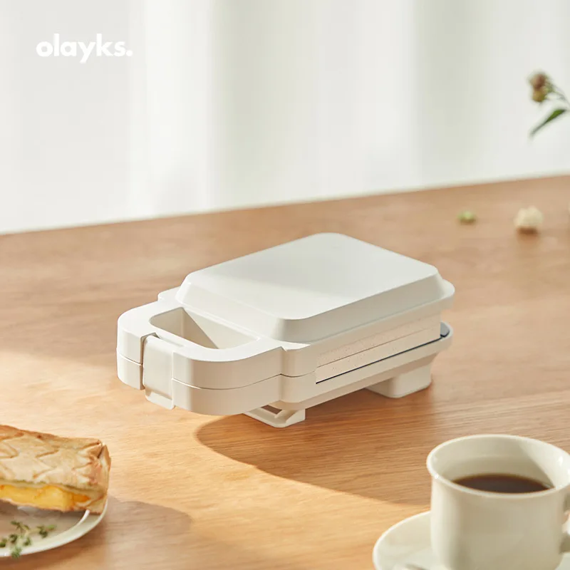 Youpin Olayks Sandwich Maker Breakfast Household Multi-function Small Toaster Machine Electric Bread Grills Waffle Grill Iron