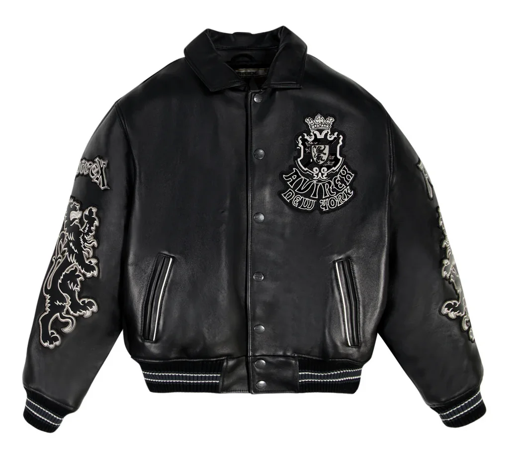 Avirex Goth veste en cuir avec Patch d'art Griffin nouveauté hommes importation européenne peau d'agneau décontracté manteau en cuir véritable haut