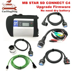 Full Chip MB STAR C4 SD Connect Compact C4 Car Truck software 2023.09 Mb star Multiplexer Diagnostic Tool WIFI with Heat Sink