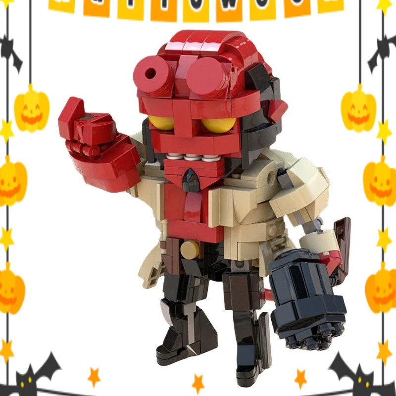 

Anung Un Rama Mecha, строительные блоки, игрушки, робот-монстр с пеким пазвоном, наборы кирпичей, подарки на Хэллоуин для фанатов и детей (426 шт.)