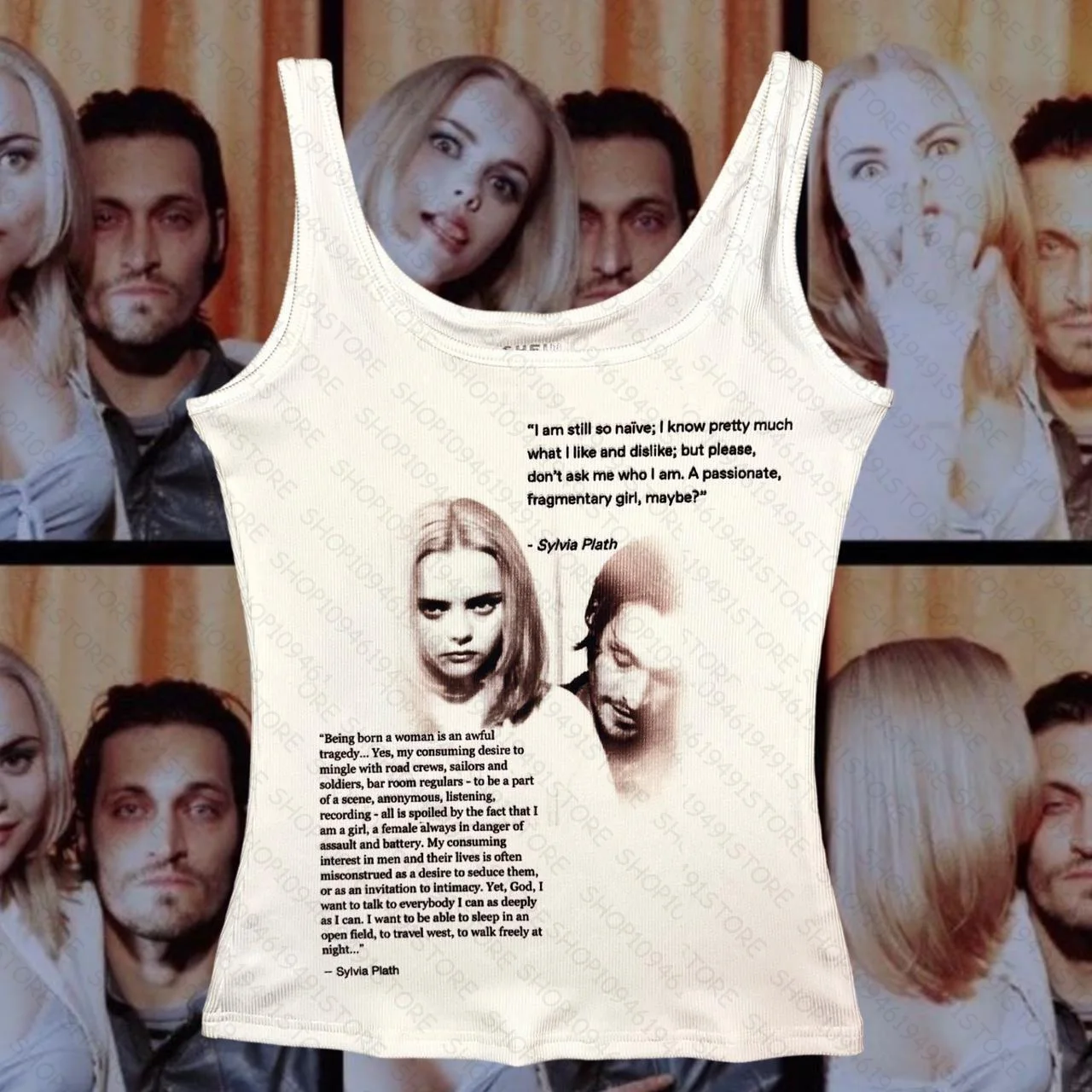 Grafica Crop Top Vintage Gotico Corsetto da donna Canotta Top anni 2000 Y2k Camicia sexy Stampa Harajuku Emo Girl Punk Canotta Top топ