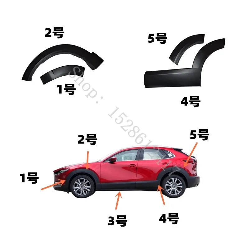 for Mazda CX-30 2020 2021 2022~2024 Accessories eyebrow Car Wheel Fender flares Wheel Extension Wheel Arches Plastic trim