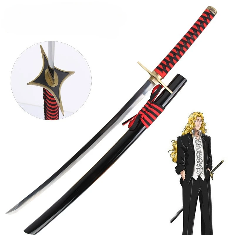

104cm Bleach Weapon Samurai Katana Wooden Sword Cosplay Anime Model Costume Party Anime Show Japan Samurai Sword Gift