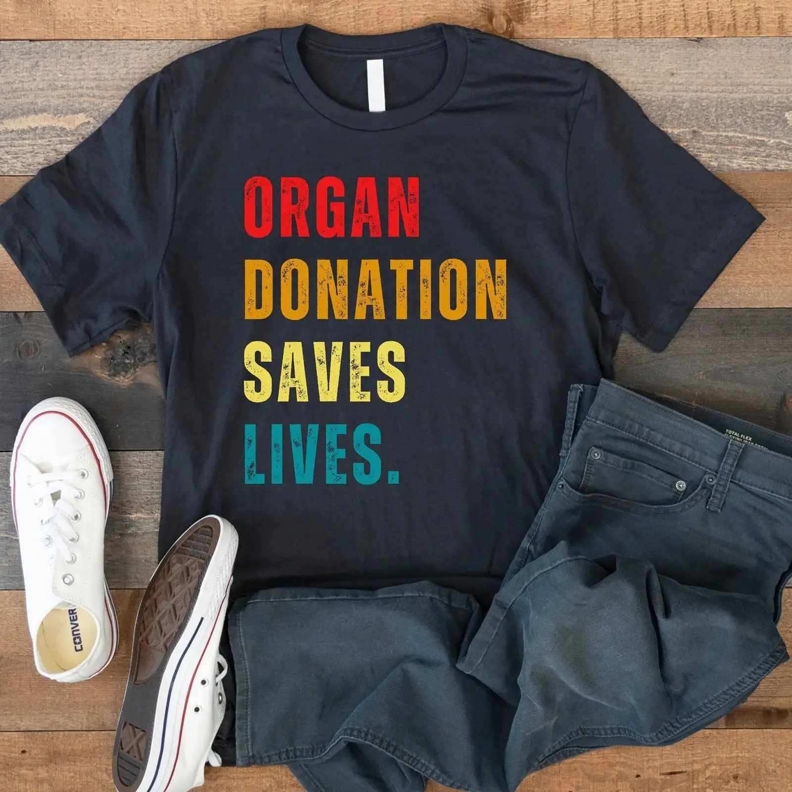 Organ Donation Saves Lives T shirt Transplant Awareness GifT Liver Heart Kidney Lung vintage Washed fashion Unisex Slightly
