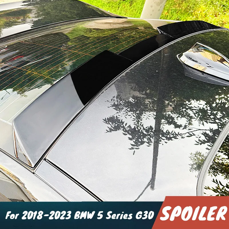 

For BMW 5 Series G30 2018-2023 High Quality ABS Plastic Black Carbon Car Rear Roof Trunk Spoiler Wings Tuning Accessories