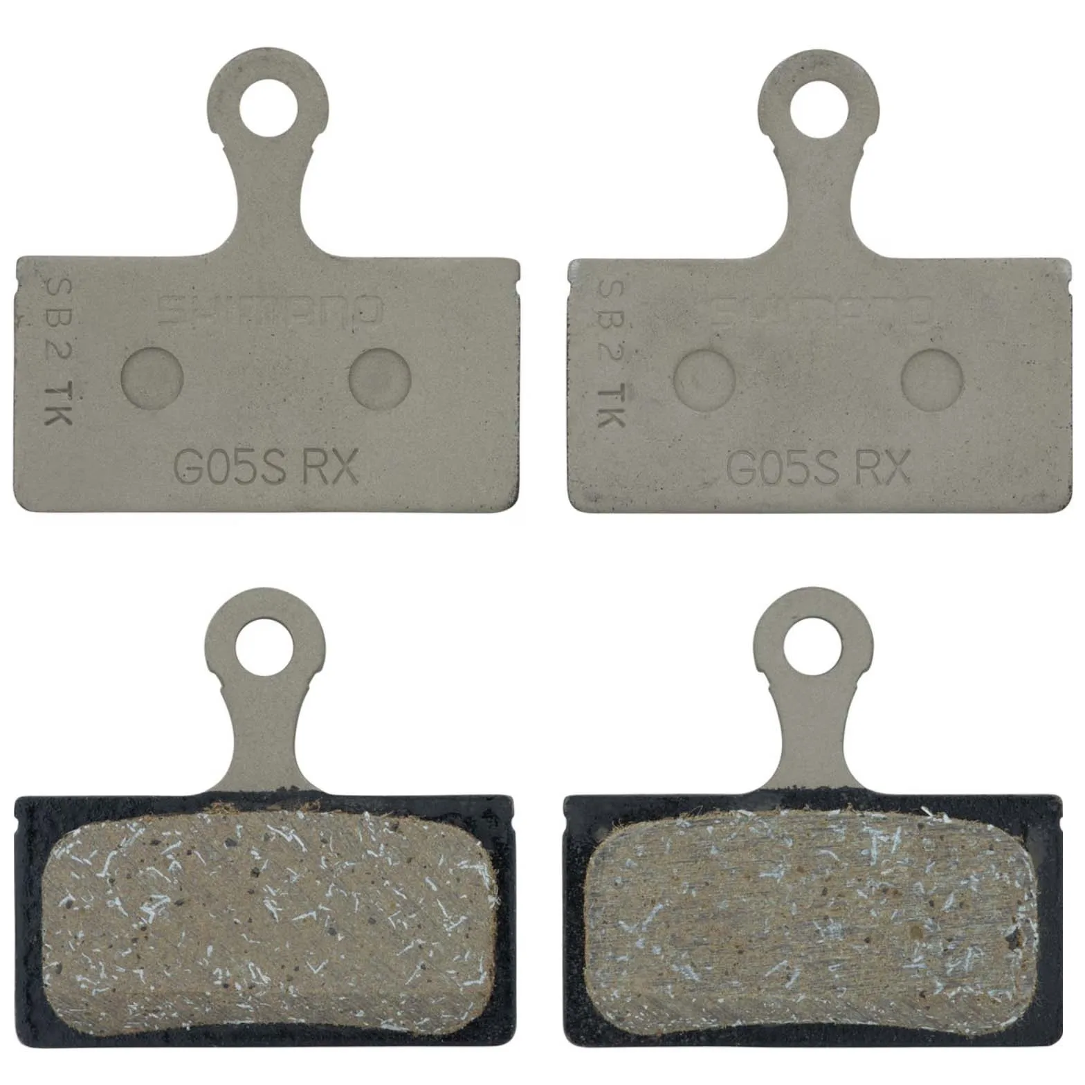 2Pair 4Pcs Shimano G05S-RX Disc Brake Resin Pads - XTR BR-M9000/M9100/XT/SLX/Alfine