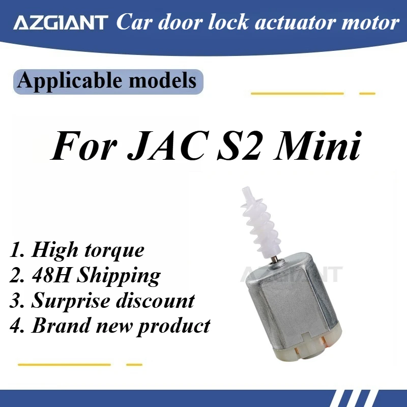 

AZGIANT Car door lock actuator motor for JAC S2 Mini Brand new high quality metal carbon brush replacement parts FC-280SC-18180