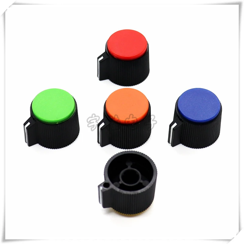 5PCS Potentiometer inverter Welding Machine Current Adjustment Knob 20*17MM Plastic Knob Cap Flower Shaft Inner Hole 6MM