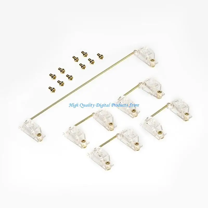 U2JE Aluminum Mechanical Keyboard Stabilizers Gold Screws And Wire Satellite Shafts
