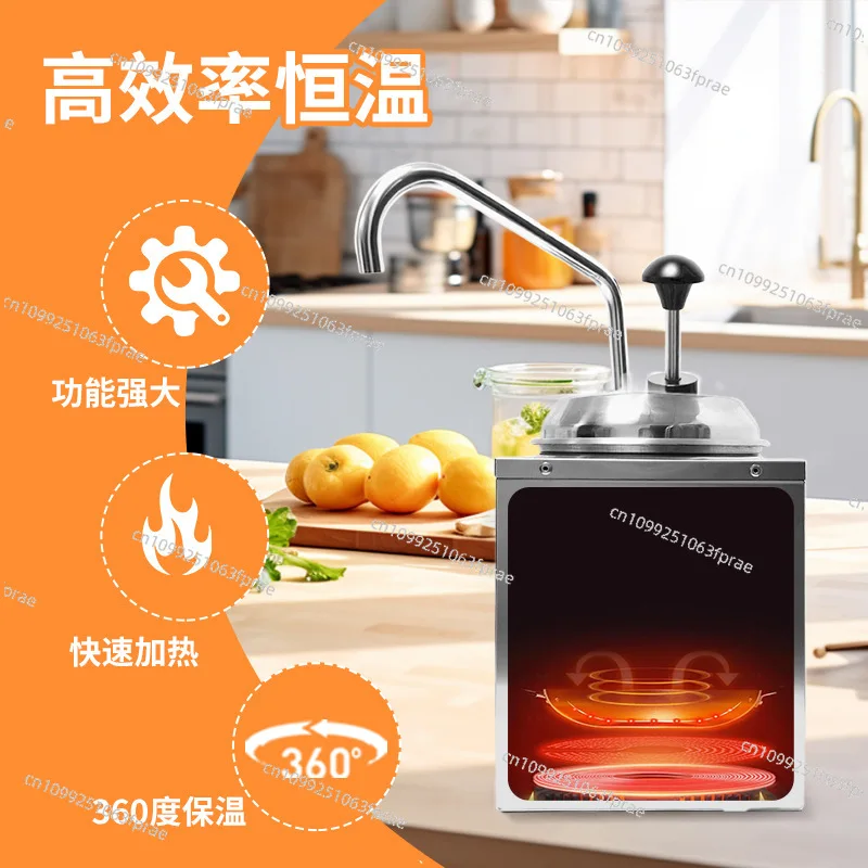 

Electric cheese cheese machine dispenser single head square stainless steel sauce pump 3L