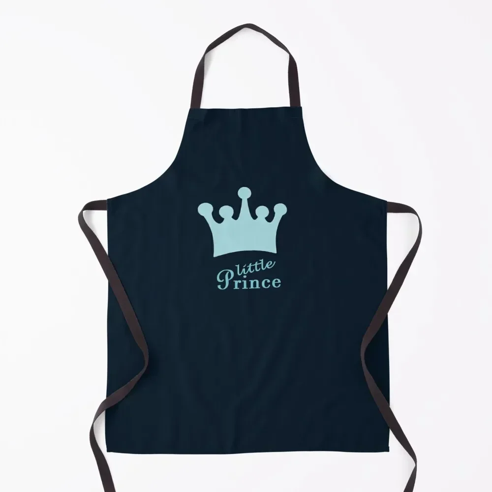 

Little Prince with Blue Color Crown Apron Chef Uniform Home and kitchen products Hairdressing Apron