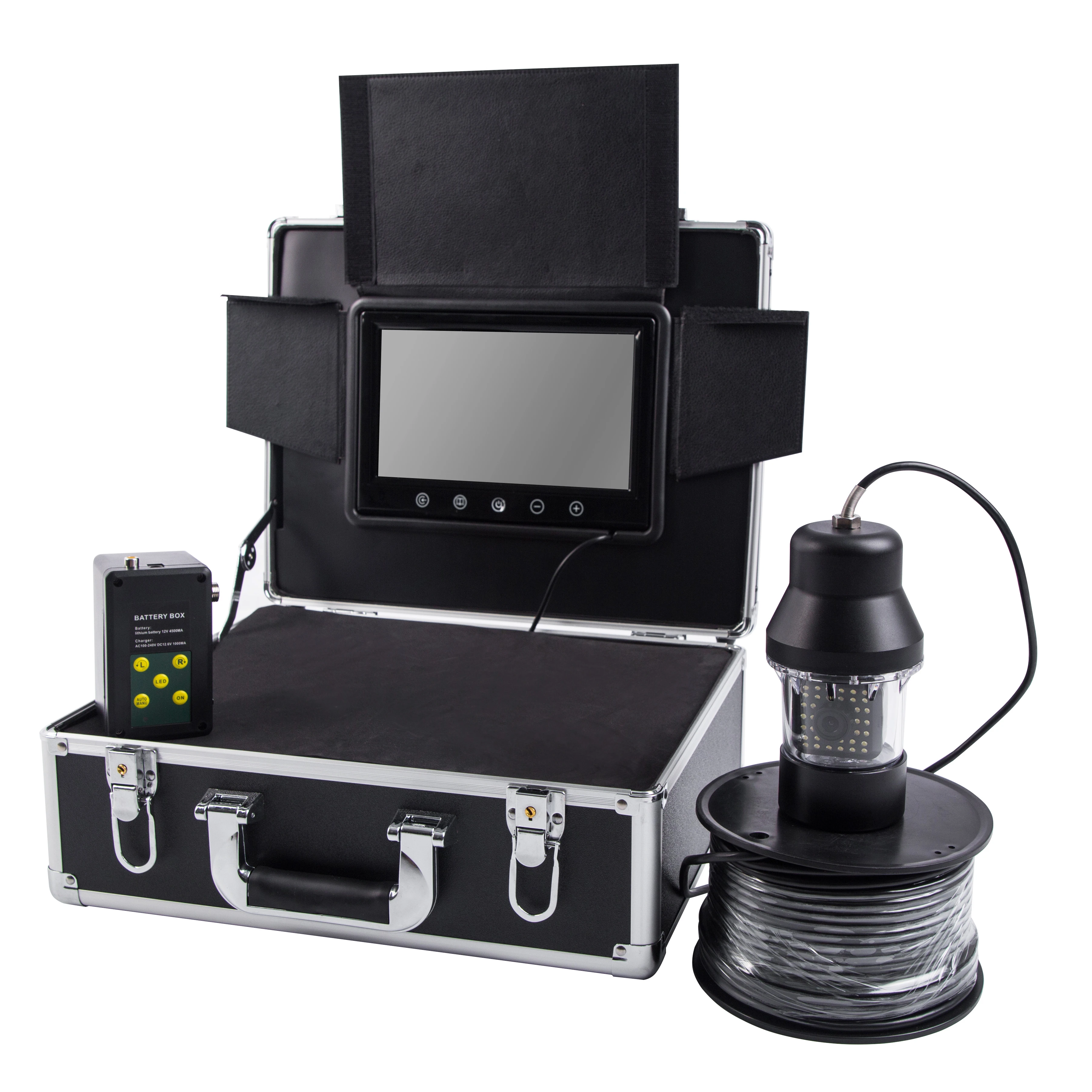 7" Lcd Hd Waterproof Underwater Fishing Camera 20M Cable Underwater Monitoring Camera System With 360