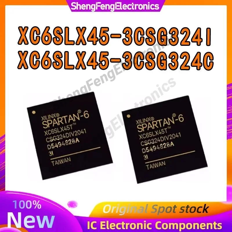 

XC6SLX45-3CSG324C XC6SLX45-3CSG324I Original and authentic programmable logic device (CPLD/FPGA) chip. Package BGA-324