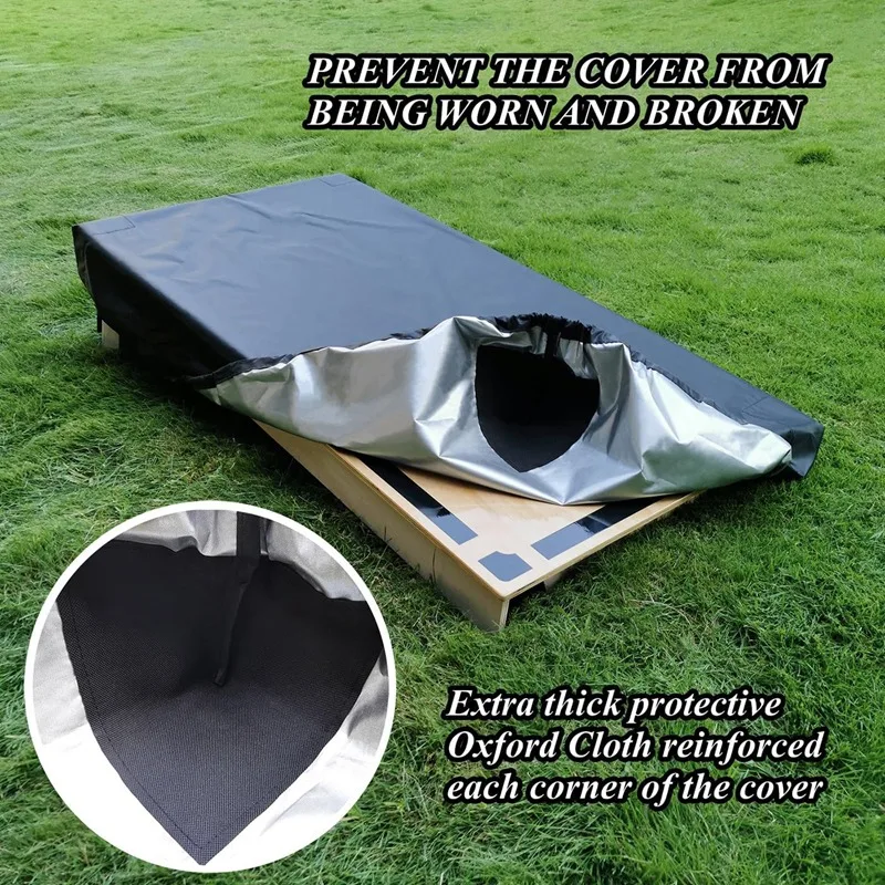 Sandbag Board Dust Cover And Sun Protection Cover With Zipper Pocket Fits Regular Size Cornhole Board Cover