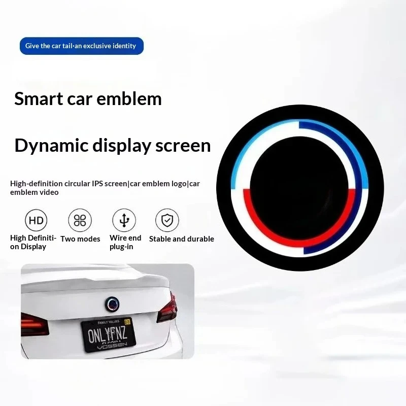 Customize Your Car Emblem – Smart LED Display for BMW, Show Logos, GIFs, Texts, Night Recognition